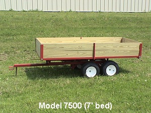 tandem axle lawn trailer