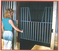 Stall Door Guard with Yoke Set Attached