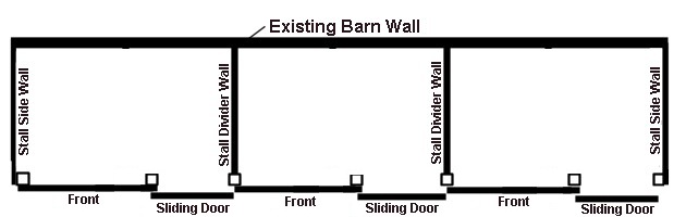 building horse stalls adding side walls