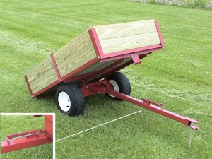 garden cart dumping