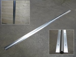 Galvanized stall wall stiffener