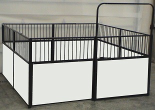 complete miniature horse stall